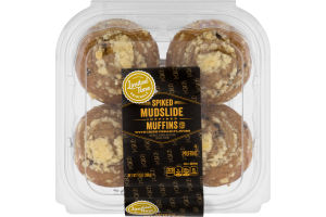 Ahold Spiked Muffins Mudslide with Irish Cream - 4 CT