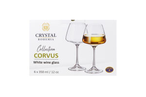 Келих д/вина Corvus 350мл 6шт Bohemia