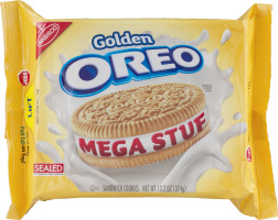 Golden Oreo Mega Stuff Sandwich Cookies