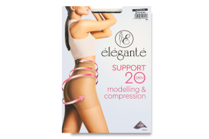 Колготки женские Elegante Support Modelling&Compression 20den 2 nero