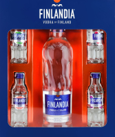 Набор Водка 0.5л 40% + Миниатюры спиртных напитков Finlandia 4х0.05л 37.5% к/у