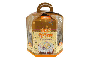 Кулич Праздничный с цукатами Рум'янець к/у 300г