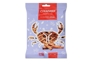 Сухарики Субота пшеничні 90 г зі смаком краба