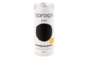 Напій безалкогольний слабогазований непастеризований Кола Комбуча Spraga з/б 330мл