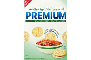 Nabisco Unsalted Tops Premium Saltine Crackers