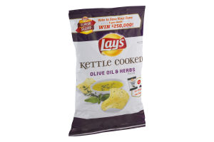 Lay's Kettle Cooked Potato Chips Olive Oil & Herbs