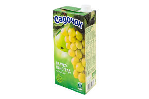 Нектар осветленный пастеризованный Яблоко-виноград Садочок т/п 950мл