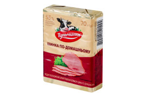 Продукт сирний 55% молоковмісний плавлений Шинка По-домашньому Тульчинка м/у 70г