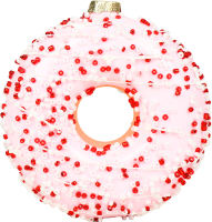 Прикраса ялинкова Пончик скло 833725