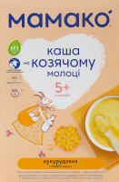 Каша молочна суха для дітей від 5міс на козячому молоці кукурудзяна з пребіотиками Мамако к/у 200г