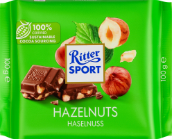 Шоколад молочный с измельченным лесным орехом Ritter Sport м/у 100г