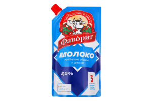 Молоко сгущенное 8.5% цельное с сахаром Фаворит д/п 400г
