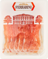 Ветчина нарезка Прошутто Крудо Ferrarini лоток 90г
