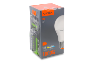 Набір Лампа ЛЕД A60Е 10W E27 3000K 220V+Елемент живлення АА LR6 2шт Відекс