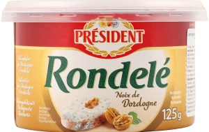 Сир Rondele з дордонським горіхом 70% 125г President
