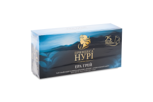 Чай чорний з ароматом бергамоту Ерл Грей Принцеса Нурі к/у 25х1.8г