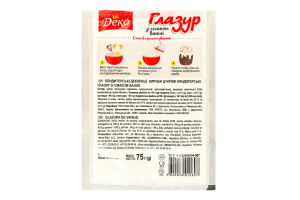 Глазур зі смаком ванілі Деко м/у 75г