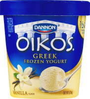 Dannon Oikos Greek Frozen Yogurt Vanilla Flavor