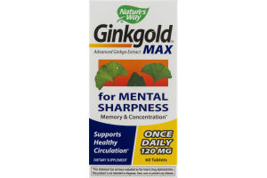 Nature's Way Ginkgold Max 120mg - 60 CT