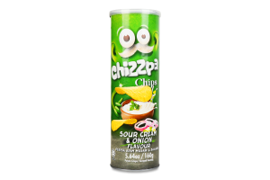 Чипси Chizzpa зі смаком сметани та цибулі