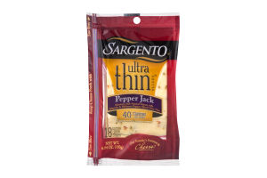 Sargento Pepper Jack Cheese Ultra Thin Slices - 18 CT