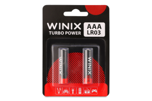 Батарейка щелочная AAA 1.5V LR03 Turbo Power Winix 2шт