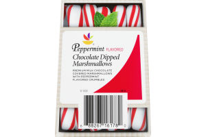 Ahold Peppermint Chocolate Dipped Marshmallows