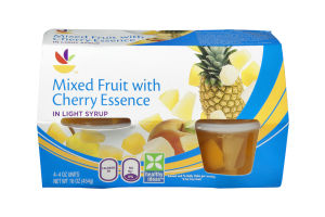 Ahold Mixed Fruit with Cherry Essence in Light Syrup - 4 CT