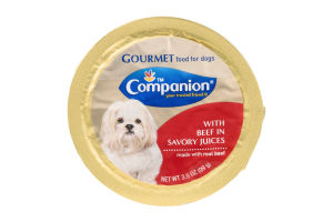 Companion Gourmet Food for Dogs with Beef