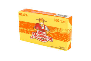 Продукт растительно-сливочный 82.5% Ваш Молочник м/у 180г