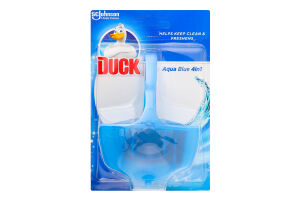 Очищувач для унітаза підвісний 4в1 Синій Aqua Duck 36г