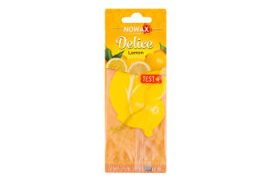 Ароматизатор д/авто Delice Lemon целюлоза Nowax