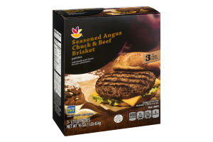 Ahold Seasoned Angus Chuck & Beef Brisket - 3 CT