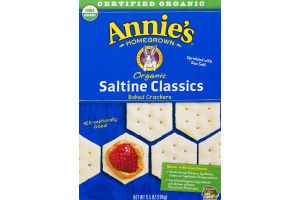 Annie's Homegrown Organic Saltine Classics Baked Crackers