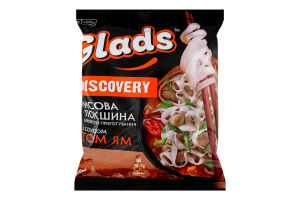 Локшина швидкого приготування рисова з соусом Том Ям Discovery Glads м/у 65г