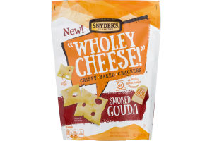 Snyder's of Hanover "Wholey Cheese!" Crispy Baked Crackers Smoked Gouda