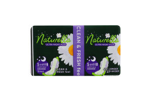 Прокладки гигиенические ароматизированные Night Plus Ultra Naturella 12шт