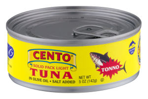Cento Solid Pack Light Tuna In Olive Oil