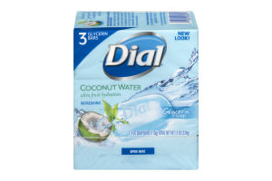 Dial Glycerin Soap Bars Coconut Water - 3 CT