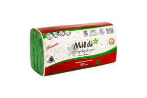 Полотенца бумажные V-fold 23х25см Premium Mildi 250шт