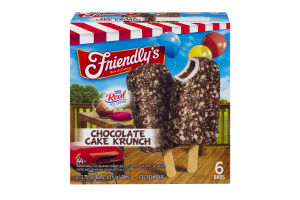 Friendly's Chocolate Cake Krunch Ice Cream Bar - 6 CT