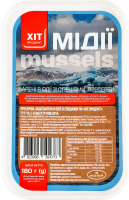 Мидии вареные в масле со специями Хіт продукт п/у 180г