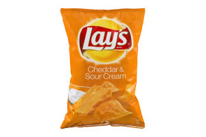 Lay's Cheddar & Sour Cream Flavored Potato Chips