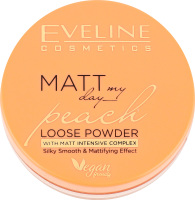 Пудра розгладжуюче-матуюча розсипна Матт Май Дей персик 6г Евелін
