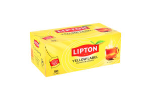 Чай Єлоу Лейбл чорний 50*2г Ліптон
