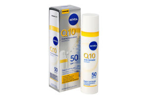 Флюид дневной SPF50 Тройная защита от морщин Q10 Эксперт Nivea 40мл