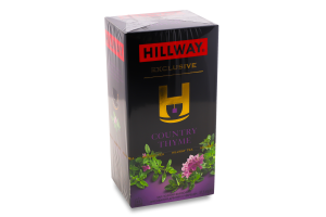 Чай черный байховый мелкий с чабрецом Country thyme Exclusive Hillway к/у 25х1.5г