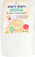 Каша молочная для детей от 6мес с сахаром быстрого приготовления Кукурузная Ням-ням д/п 200г