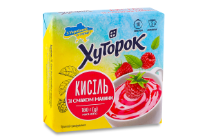 Кисель со вкусом малины Хуторок м/у 180г