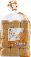 Ahold Brown & Serve Wheat Rolls - 12 CT